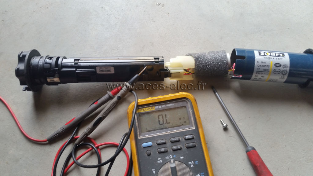 Dépannage d'un moteur de volet électrique