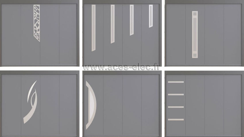 Accessoires produits : Les décors inox pour personnaliser votre porte coulissante